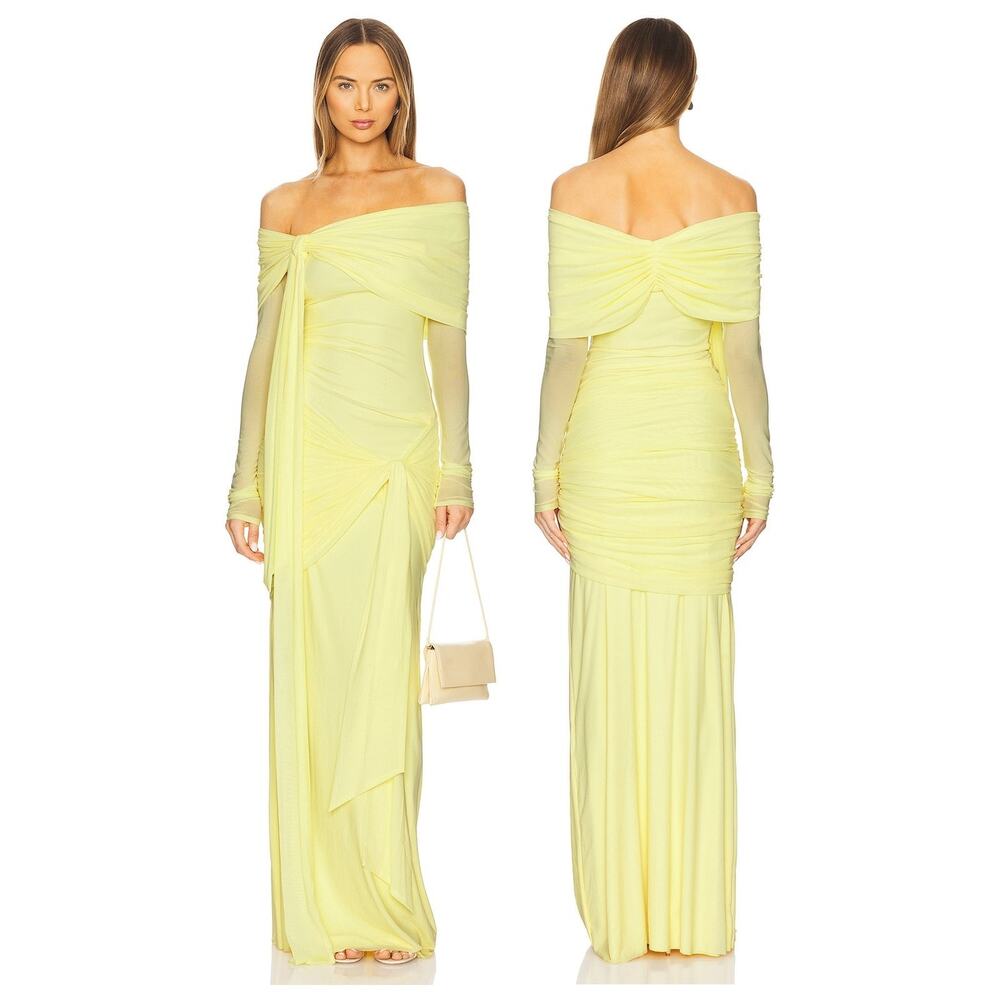 Deme by Gabriella Heloise Gown Off Shoulder Party Formal Wedding Guest Prom XS
